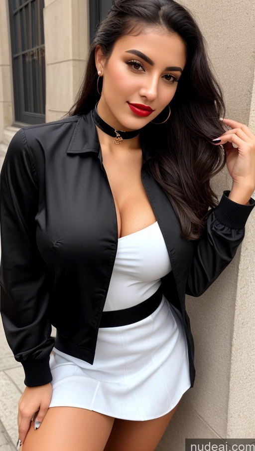 related ai porn images free for One Woman Busty Perfect Boobs Beautiful Lipstick 18 Perfect Body Sexy Face Black Hair Street Front View Choker Flight Attendant Detailed Jacket Chemise Stylish Long Skirt Arabic Ponytail