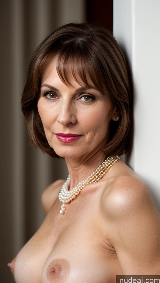related ai porn images free for Brunette Skin Detail (beta) Beautiful Milf Perfect Boobs Fairer Skin Lipstick Pearl Jewelry Detailed Bobcut Sexy Face 50s German