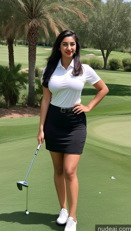 related ai porn images free for Woman One Busty Beautiful Lipstick Perfect Body 18 Sexy Face Black Hair Ponytail Arabic Front View Detailed Golf