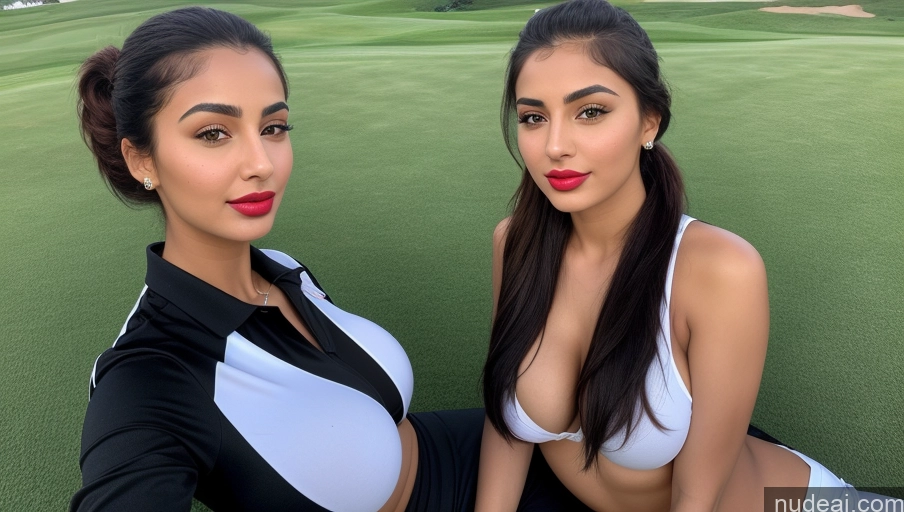 related ai porn images free for Woman One Busty Perfect Boobs Perfect Body Lipstick 18 Sexy Face Black Hair Ponytail Arabic Front View Golf Detailed