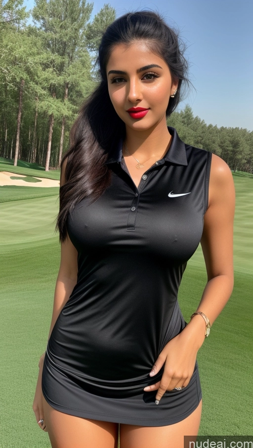 related ai porn images free for Woman One Busty Beautiful Lipstick Perfect Body 18 Sexy Face Black Hair Ponytail Arabic Front View Detailed Golf