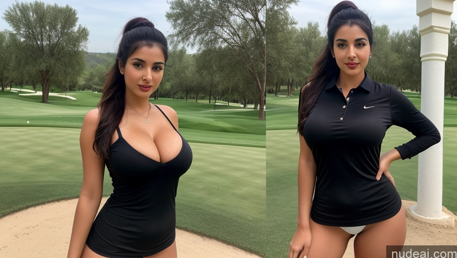 related ai porn images free for Woman One Busty Perfect Boobs Perfect Body Lipstick 18 Sexy Face Black Hair Ponytail Arabic Front View Golf Detailed