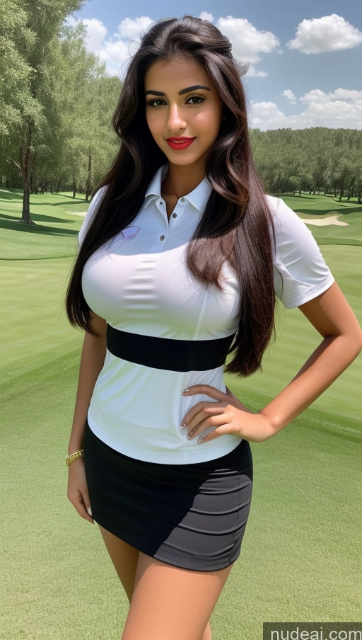 related ai porn images free for Woman One Busty Beautiful Lipstick Perfect Body 18 Sexy Face Black Hair Ponytail Arabic Front View Detailed Golf