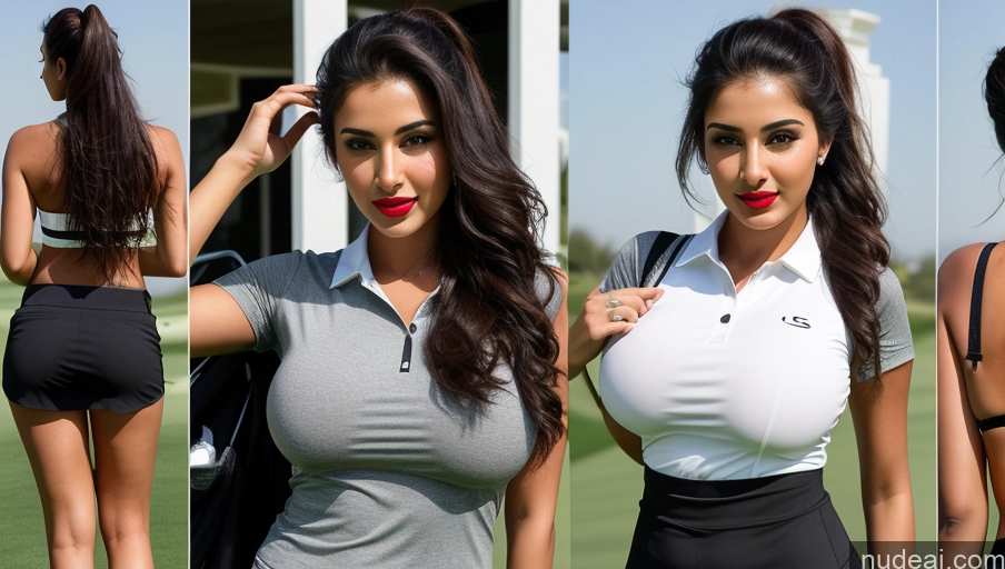 related ai porn images free for Woman One Busty Perfect Boobs Perfect Body Lipstick 18 Sexy Face Black Hair Ponytail Arabic Front View Golf Detailed