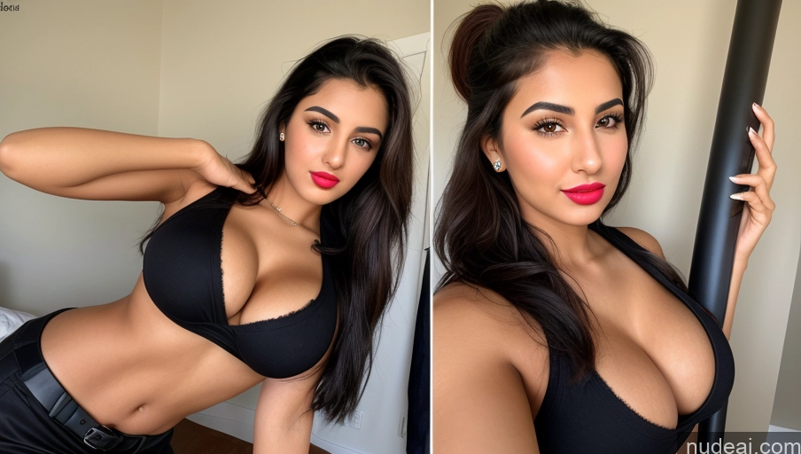 related ai porn images free for Woman One Busty Beautiful Lipstick Perfect Body 18 Sexy Face Black Hair Ponytail Arabic Front View Detailed Golf