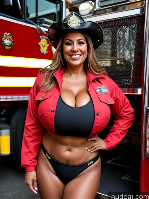 related ai porn images free for One Busty Huge Boobs Thick Tanned Skin 60s Laughing Front View Microkini Thong Lumberjack Latina Firefighter Hat Jacket Witch