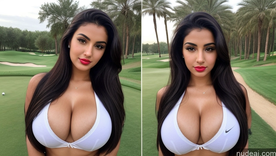 related ai porn images free for Woman One Busty Perfect Boobs Beautiful Lipstick Perfect Body 18 Sexy Face Black Hair Ponytail Arabic Detailed Golf