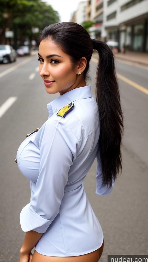 related ai porn images free for Woman One Perfect Boobs Busty Beautiful 18 Sexy Face Black Hair Ponytail Brazilian Street Front View Flight Attendant Detailed