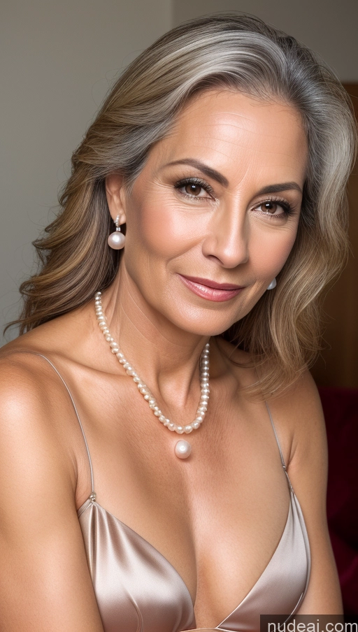 related ai porn images free for Woman 50s Beautiful Skin Detail (beta) Satin Cleavage Pearl Jewelry
