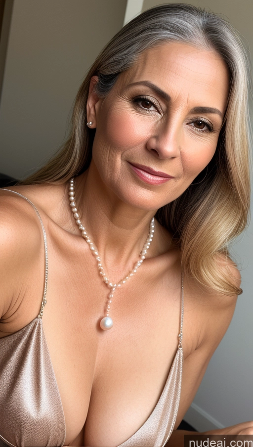 related ai porn images free for Woman 50s Beautiful Skin Detail (beta) Satin Cleavage Pearl Jewelry