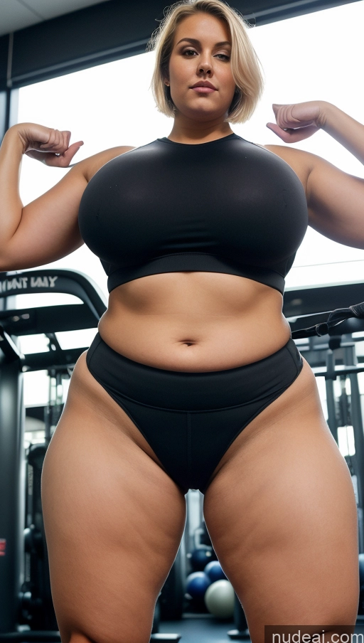 related ai porn images free for Woman Fat Short Hair Blonde Yoga Pants Dark Lighting Detailed Full Frontal Nude Pubic Hair Hairy Women Big Hips Big Ass Muscular Abs Chubby Huge Boobs Gym Sports Bra Tall High Socks