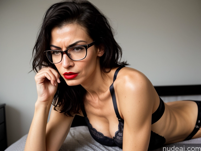related ai porn images free for Bedroom Skinny Black Hair Glasses Tall Lipstick Bra Dress Muscular Small Ass Small Tits Angry Sexy Face Plank Czech Messy 70s