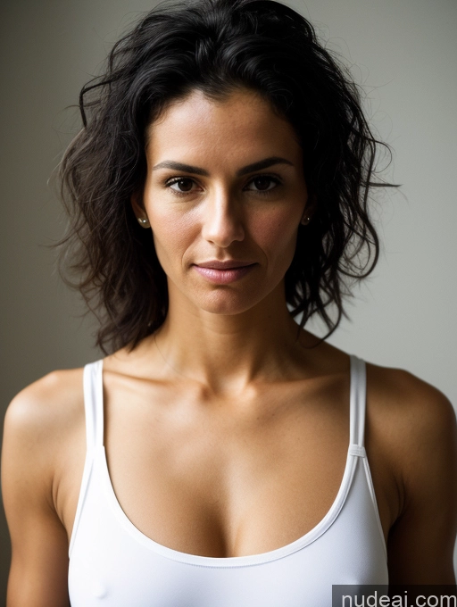 related ai porn images free for Athlete Skinny 40s Serious Black Hair Messy White Close-up View Traditional Cleavage Transparent Dark Lighting Detailed