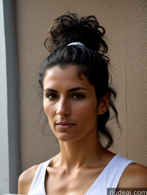 related ai porn images free for Athlete Skinny 40s Serious Black Hair Messy White Close-up View Traditional Cleavage Transparent Dark Lighting Detailed