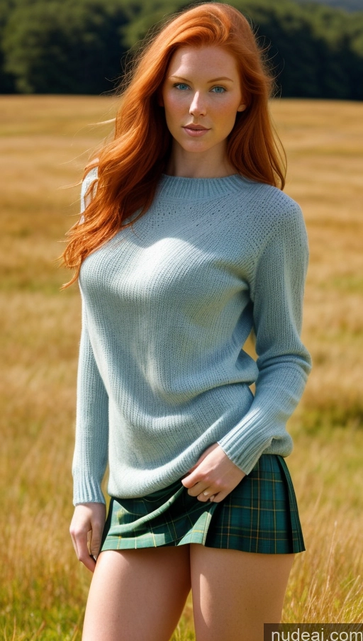 related ai porn images free for Busty Perfect Boobs Beautiful Skinny Abs Long Legs Perfect Body 20s Ginger Irish Skin Detail (beta) Meadow Kilt Sweater Sexy Face Deep Blue Eyes Front Facing Full Body