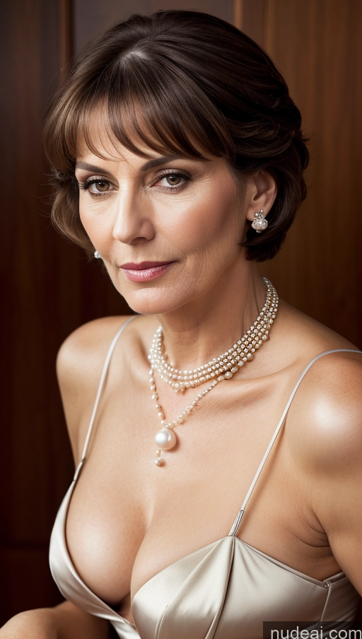 related ai porn images free for Suit Cleavage Pearl Jewelry Skin Detail (beta) Brunette Bobcut German Seductive Milf