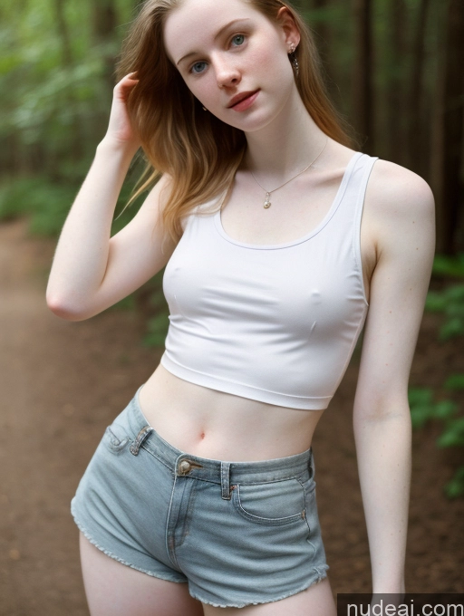 related ai porn images free for Fairer Skin 18 Small Tits Tank Top Short Shorts