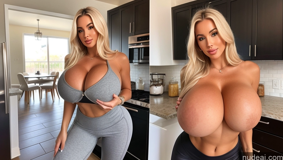 related ai porn images free for Bimbo Two 30s Huge Boobs Kitchen Yoga Pants Topless