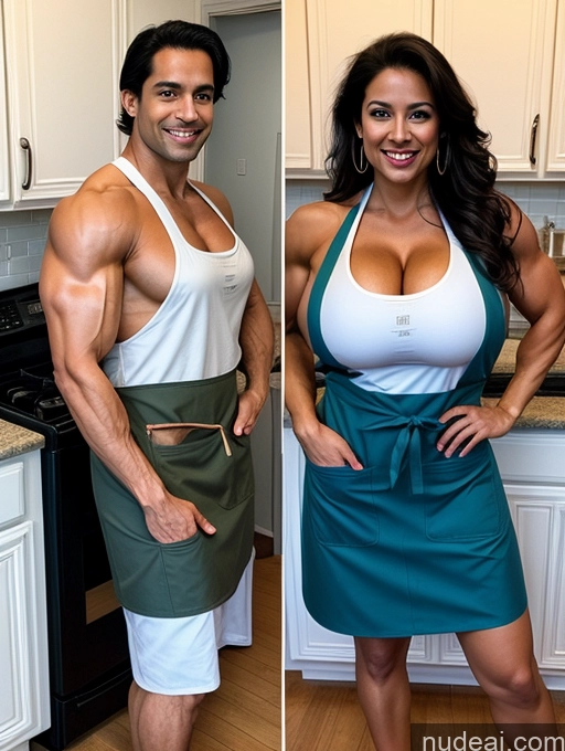 related ai porn images free for One Huge Boobs Perfect Boobs Muscular Abs Tall 30s Happy Black Hair Long Hair Indian Cleavage Bodybuilder 90s Apron