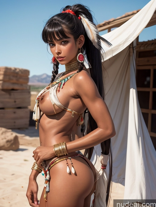 related ai porn images free for Tanned Skin Tanned Skin Native American Traditional Detailed Art By Boris Vallejo Boris Vallejo Art Style Bangs Bangs Long Hair Hungarian Pigtails Topless Woman Breasts Tall Big Hips