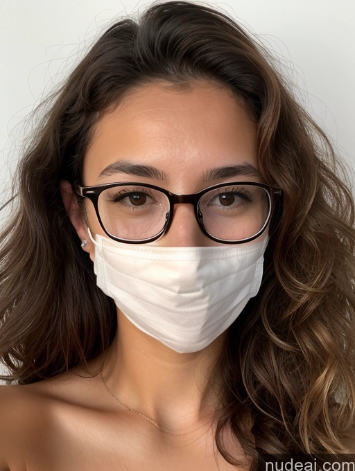 related ai porn images free for Woman One Small Tits Skinny Short Tanned Skin 18 Brunette Curly Hair Glasses White Nude Face Mask