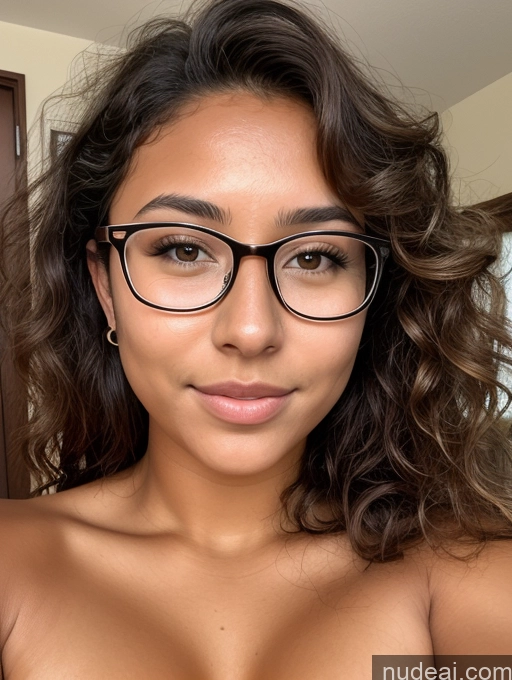 related ai porn images free for Woman One 18 Perfect Boobs Glasses Thick Tanned Skin Brunette Curly Hair White Nude Face Mask