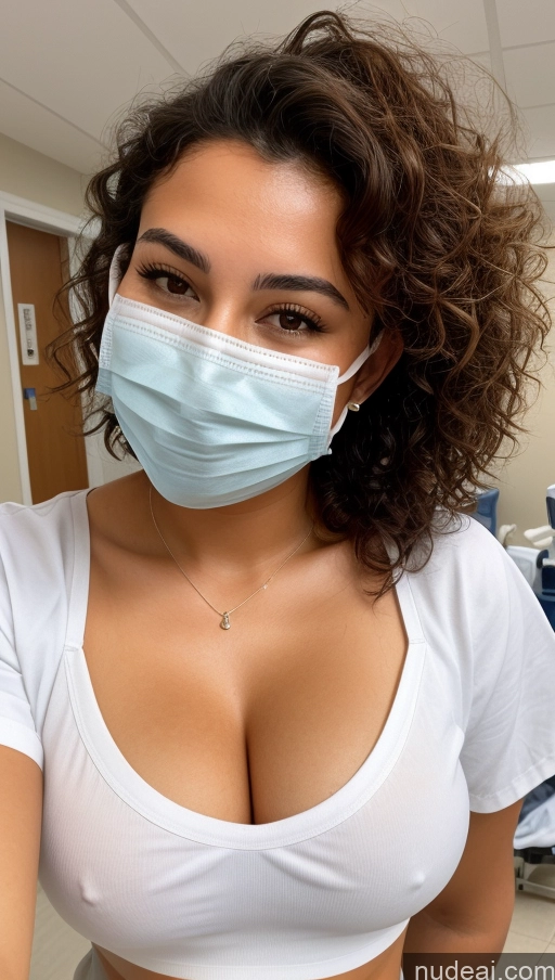 related ai porn images free for Woman One 18 Small Tits Thick Glasses Tanned Skin Curly Hair White Nurse Cleavage Face Mask Hospital