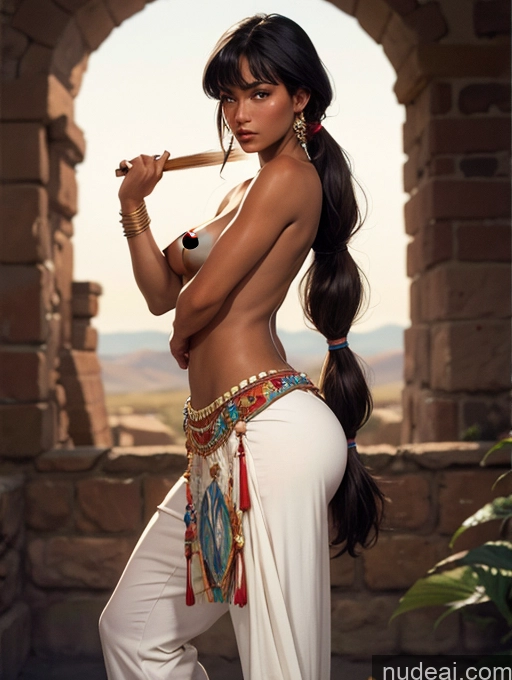 related ai porn images free for Tanned Skin Tanned Skin Native American Traditional Detailed Art By Boris Vallejo Boris Vallejo Art Style Bangs Bangs Long Hair Pigtails Hungarian Topless Woman Breasts Tall Big Hips Dark Skin