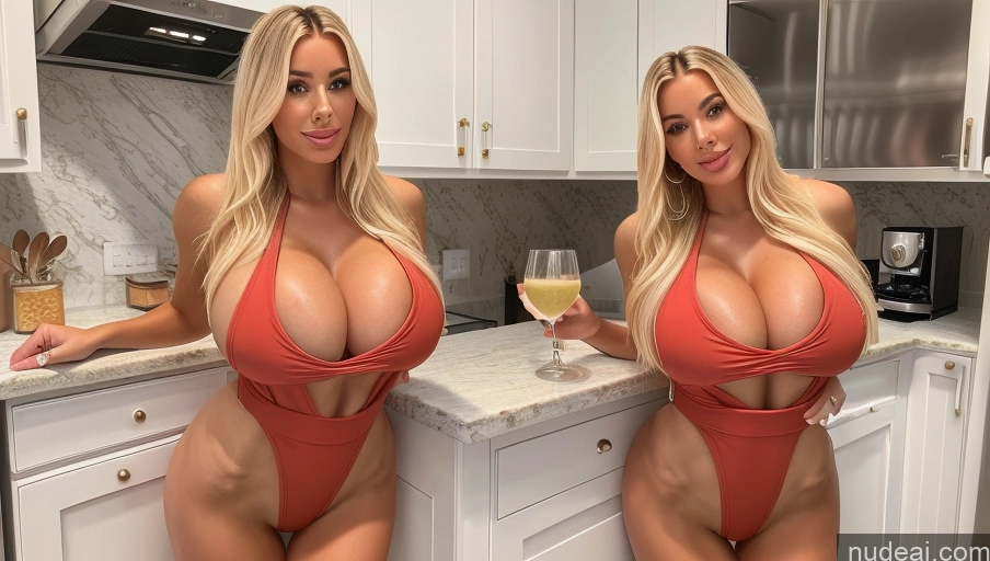 related ai porn images free for Huge Boobs Blonde Bimbo Kitchen One Piece Swimsuit Several