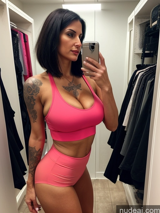 related ai porn images free for Pantyhose Tank Top Spandex Huge Boobs Tall Tanned Skin Tattoos Front View Black Hair Bobcut Cleavage Bright Lighting Milf 30s Seductive Changing Room Jewish