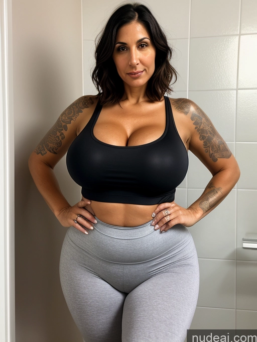 related ai porn images free for Pantyhose Tank Top Spandex Huge Boobs Tall Tanned Skin Tattoos Front View Black Hair Bobcut Cleavage Bright Lighting Milf 30s Jewish Sad Bathroom