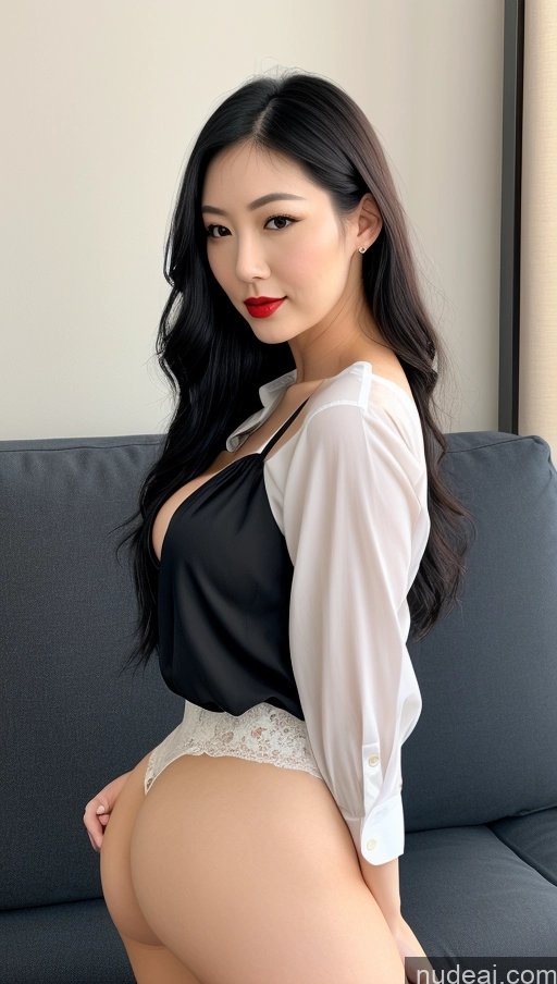 related ai porn images free for Woman One Perfect Boobs Fairer Skin Big Hips Lipstick Big Ass Slicked Black Hair Japanese Front View Jeans Blouse Bright Lighting Detailed 20s Couch Chemise