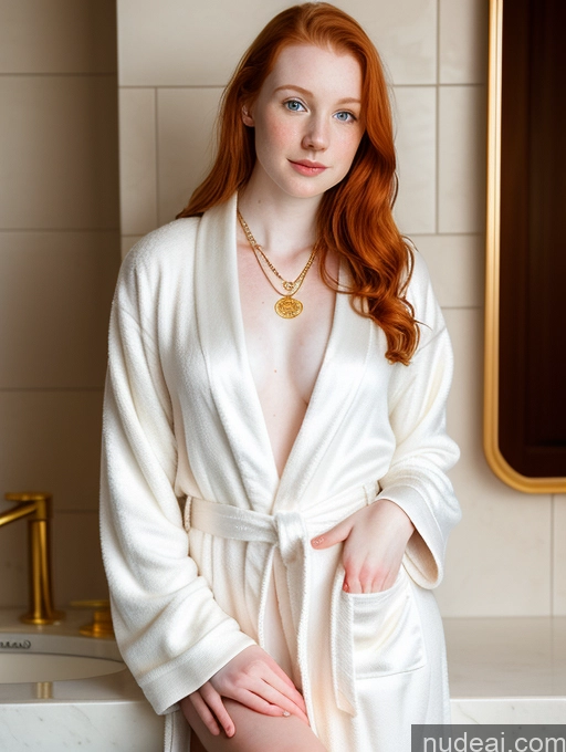 related ai porn images free for Irish Fairer Skin Small Tits Woman 18 Gold Jewelry Beautiful Bathrobe