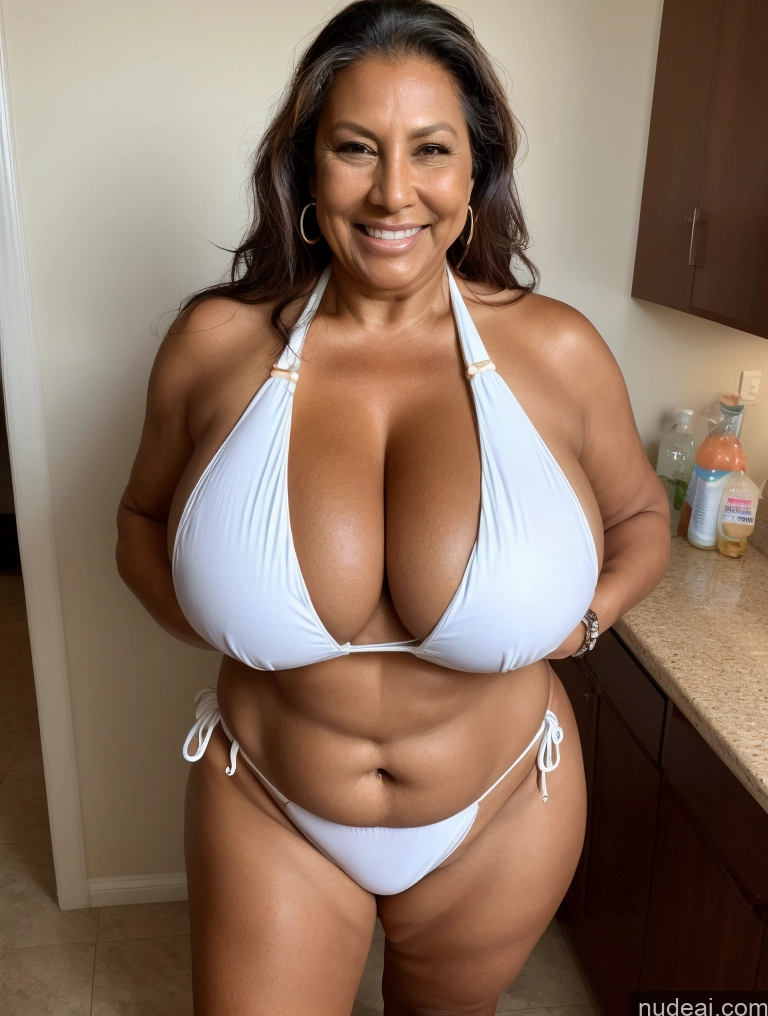 related ai porn images free for One Busty Huge Boobs Thick Tanned Skin 60s Front View Microkini Thong Laughing Native American Maid