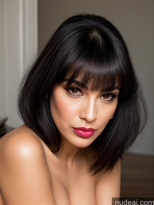 related ai porn images free for Persian Black Hair Bangs 40s Close-up View Detailed Pouting Lips