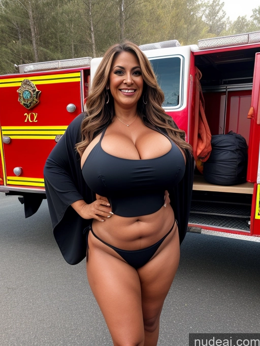 related ai porn images free for One Busty Huge Boobs Thick Tanned Skin Front View Microkini Thong Lumberjack Witch Latina Laughing 60s Firefighter