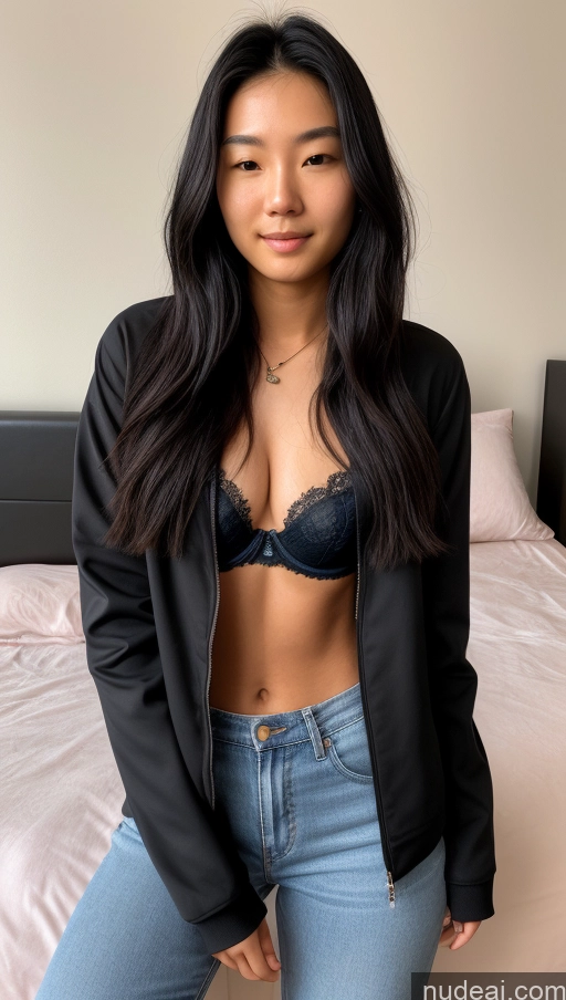 related ai porn images free for One 18 Black Hair Long Hair Asian Skin Detail (beta) Casual Detailed Bedroom Jacket Jeans Bra