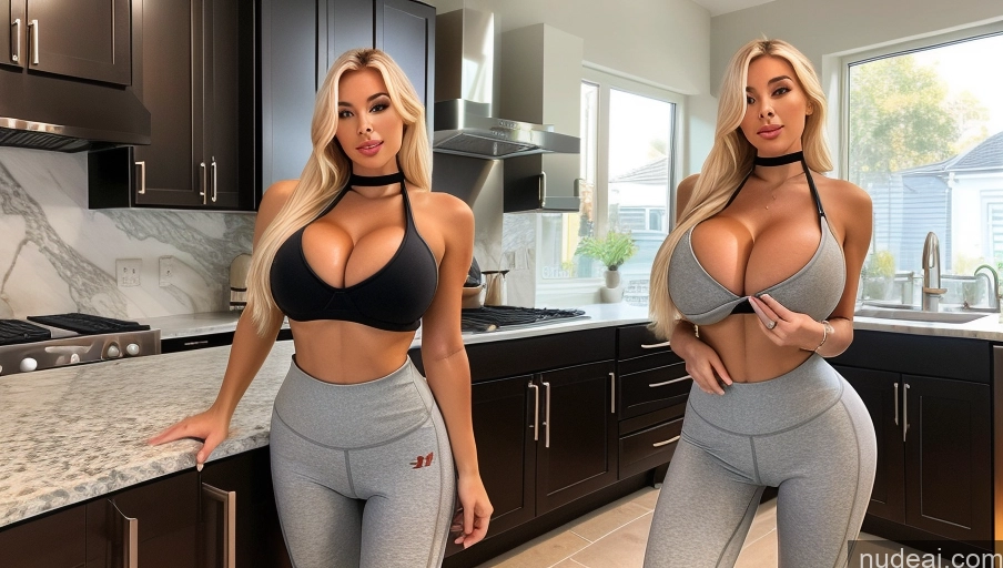 related ai porn images free for Bimbo Two Kitchen Huge Boobs Yoga Pants