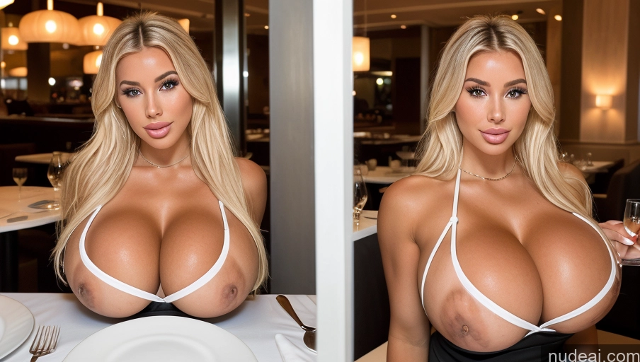 related ai porn images free for Bimbo Two Huge Boobs Tanned Skin Waitress Restaurant