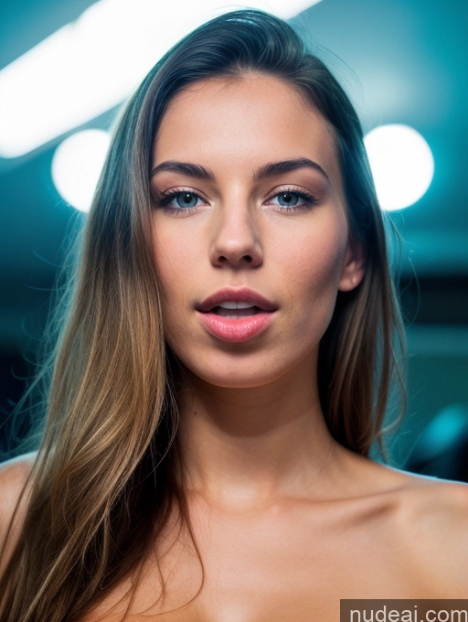 related ai porn images free for 18 One Woman Small Tits Skinny Sexy Face Black Hair Long Hair Club Front View Blowjob Partially Nude Detailed Scandinavian