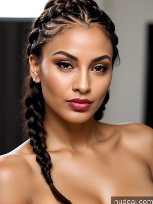 related ai porn images free for Perfect Boobs Perfect Body 30s Pouting Lips Black Hair Persian Close-up View Detailed Braided