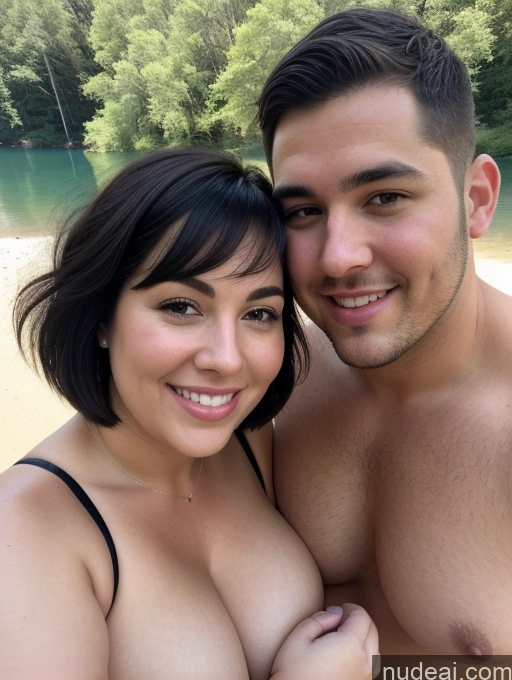 related ai porn images free for Woman + Man Thick Chubby Fat Big Ass Big Hips Huge Boobs Pubic Hair Short 40s Happy Black Hair Short Hair White Nude Lake Blowjob