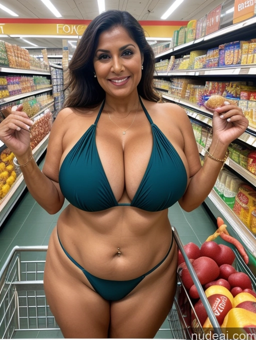 related ai porn images free for Milf One Busty Huge Boobs Thick Tanned Skin Microkini Thong 80s Indian Grocery