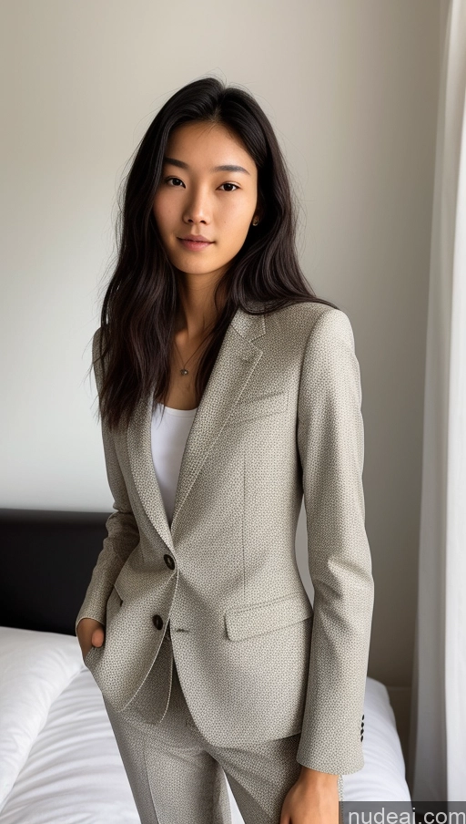 related ai porn images free for Detailed Skin Detail (beta) Asian 18 Messy Black Hair Skinny Beautiful Suit Bedroom