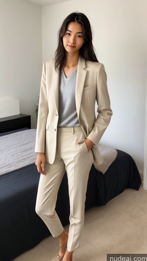 related ai porn images free for Detailed Skin Detail (beta) Asian 18 Messy Black Hair Skinny Beautiful Suit Bedroom