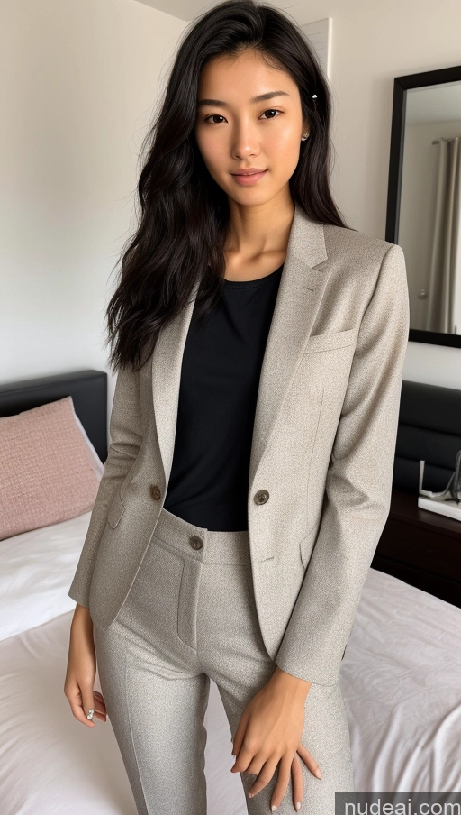 related ai porn images free for Detailed Skin Detail (beta) Asian 18 Messy Black Hair Skinny Beautiful Suit Bedroom