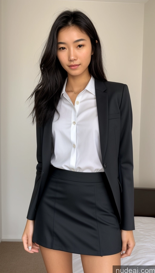 related ai porn images free for Detailed Skin Detail (beta) Asian 18 Messy Black Hair Skinny Beautiful Suit Mini Skirt