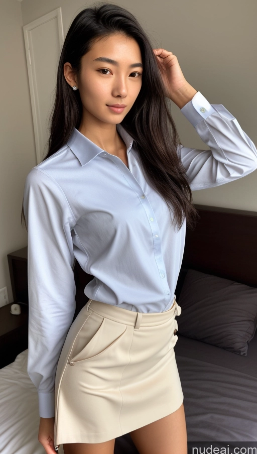 related ai porn images free for Detailed Skin Detail (beta) Asian 18 Messy Black Hair Skinny Beautiful Polo Shirt Micro Skirt Suit