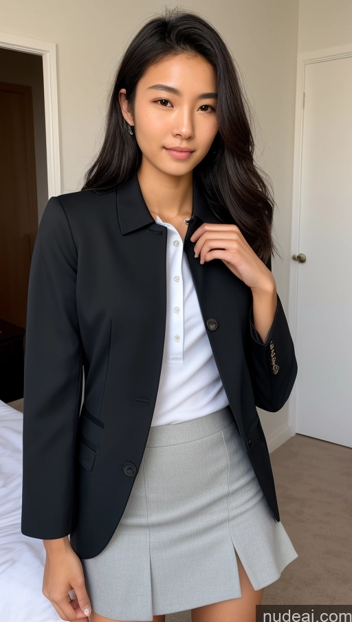 related ai porn images free for Detailed Skin Detail (beta) Asian 18 Messy Black Hair Skinny Beautiful Polo Shirt Micro Skirt Suit