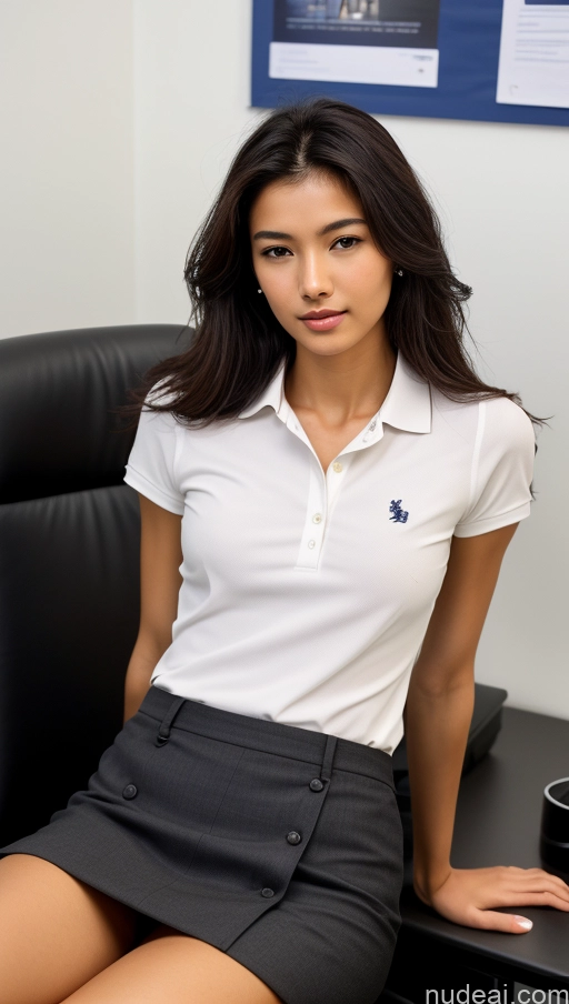 related ai porn images free for Detailed Skin Detail (beta) Asian 18 Messy Black Hair Skinny Perfect Body Beautiful Small Tits Polo Shirt Micro Skirt Suit Office On Back